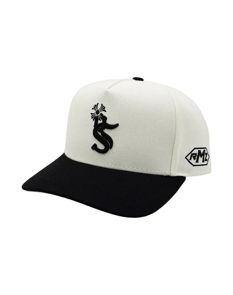 RUMORZ SQX CHROME UPSIDE DOWN RMZ CAP CREAM BLACK