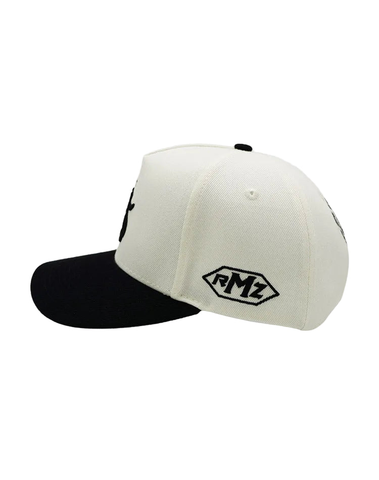 RUMORZ SQX CHROME UPSIDE DOWN RMZ CAP CREAM BLACK