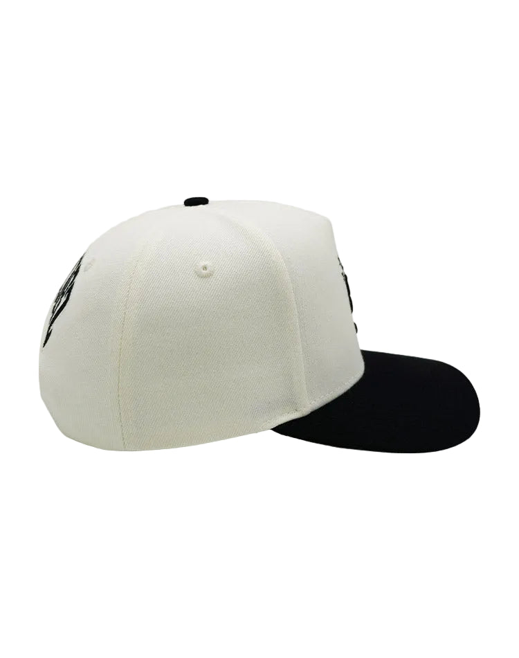 RUMORZ SQX CHROME UPSIDE DOWN RMZ CAP CREAM BLACK