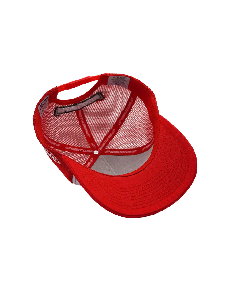 RUMORZ LA TRIPPLE CAMO RED TRUCKER RMZ CAP