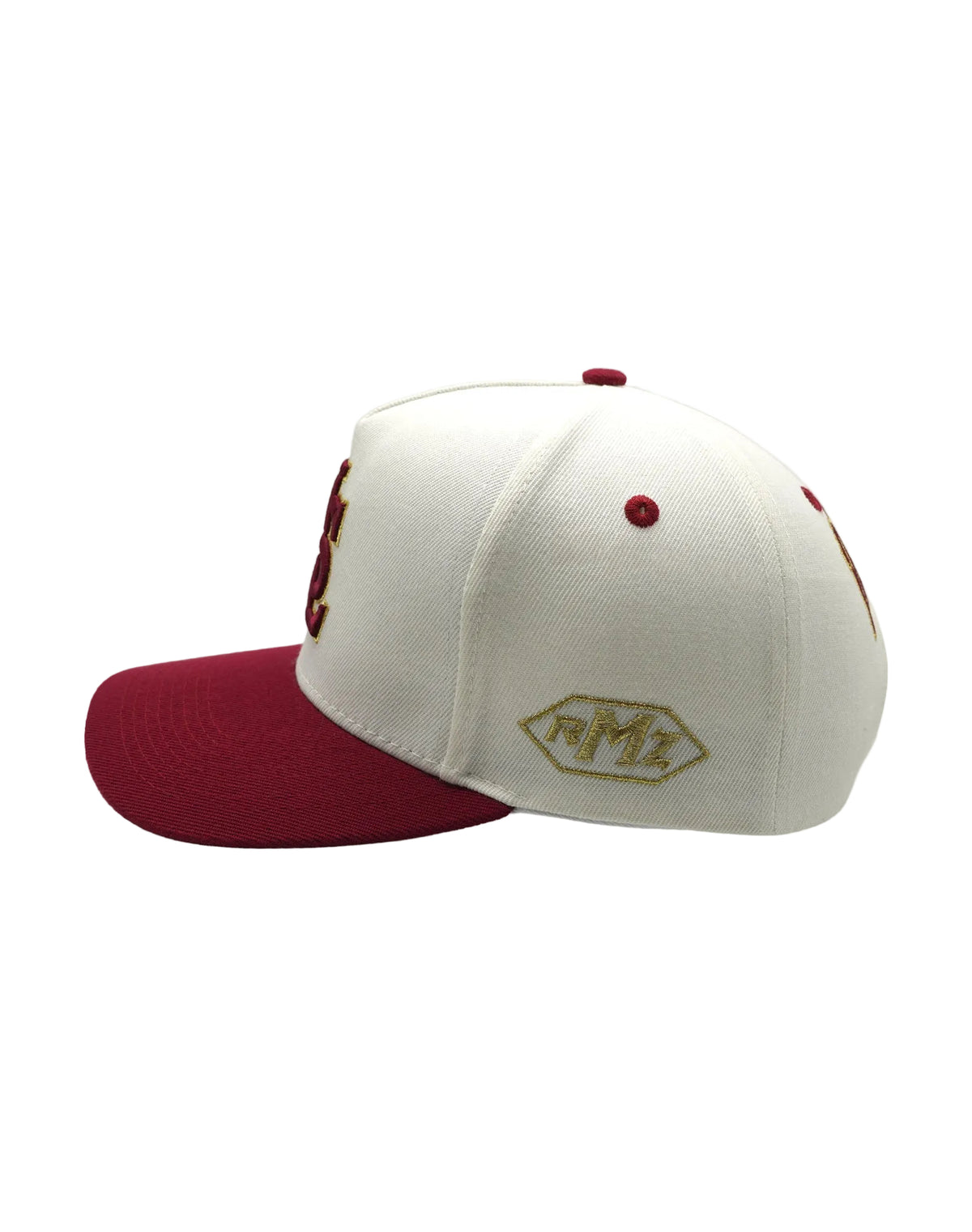 TS CLASSIC UPSIDE DOWN RMZ CAP CREAM BURGUNDY-GOLD