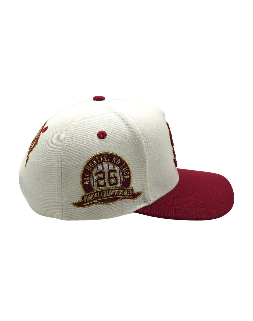 TS CLASSIC UPSIDE DOWN RMZ CAP CREAM BURGUNDY-GOLD