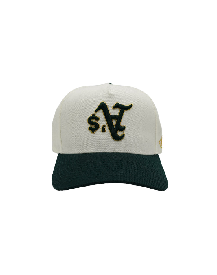 RUMORZ A'$ CLASSIC UPSIDE DOWN RMZ CAP CREAM GREEN